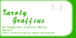 karoly graffius business card